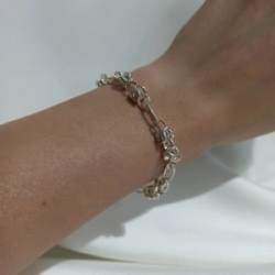 Pulsera Rolo Modelo N�12: Punto peruano + forcet