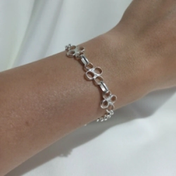 Pulsera Rolo Modelo N�34: Rolo con flor