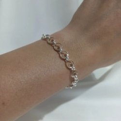 Pulsera Rolo Modelo N�36: Arandela mediana + Arandela chica