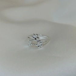 Anillo Flores triples