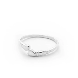 Anillo Coraz�n doble - Modelo N� 3