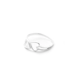 Anillo Coraz�n doble - Modelo N� 4