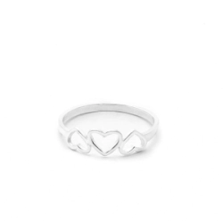 Anillo Coraz�n doble - Modelo N� 10