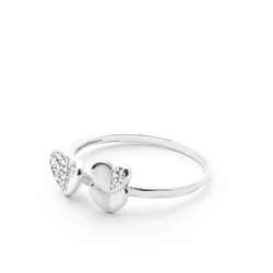 Anillo Coraz�n triple - Modelo N� 1