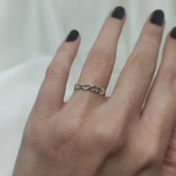 Anillo Corazones m�ltiples