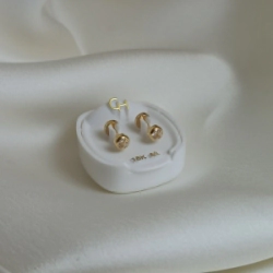 Abridor Tubo con cubic - Zafiro Blanco