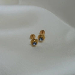 Abridor Strass - Agua Marina - Grande