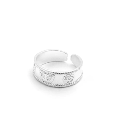 Anillo Falange - Mariposa y flores