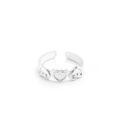 Anillo Falange - Tres corazones