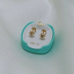 Abridor Estrella con cubic - Zafiro Blanco