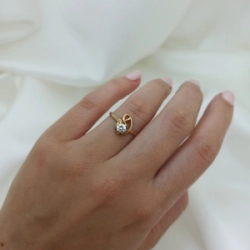 Anillo solitario - Modelo N� 28