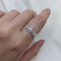 Anillo hojita - Modelo N� 13