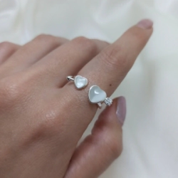 Anillo doble coraz�n - Modelo N� 14
