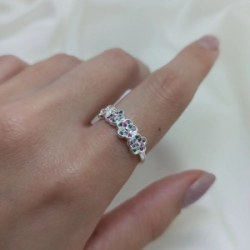 Anillo flores - Modelo N� 20