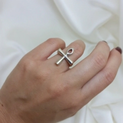 Anillo Cruz egipcia - Modelo N� 2