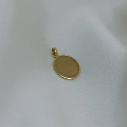 Dije medalla para grabar - Modelo N� 6