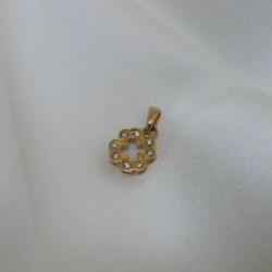 Dije Flor con cubic