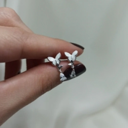 Aros pasantes mariposas -  Modelo N� 30