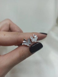 Aros pasantes mariposas -  Modelo N� 33