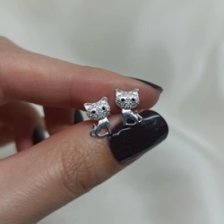 Aros pasantes gatito -  Modelo N� 96