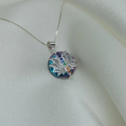 Dije flor de loto y 7 chakras - Modelo N� 42