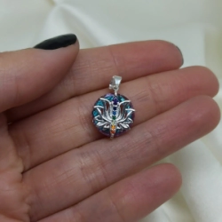 Dije flor de loto y 7 chakras - Modelo N� 42