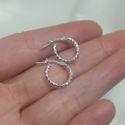Aros lisos livianos con cierre italiano - Modelo N� 38