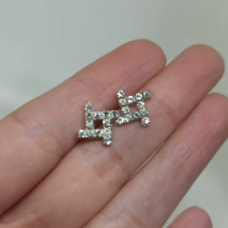 Aros pasantes micropiedra - Modelo N� 46
