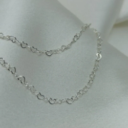 Cadena mini corazones - Modelo N� 3