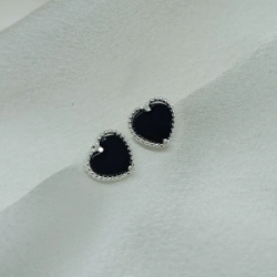 Aros pasantes Tipo Vancleef negro - Modelo N� 19