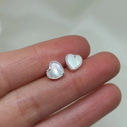 Aros pasantes Tipo Vancleef blanco- Modelo N� 25