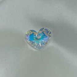 Dije Coraz�n Cristal - Boreal Blue