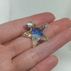 Dije Estrella Cristal - Boreal Blue