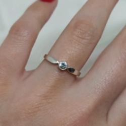 Anillo medio cintillo - Modelo N� 09