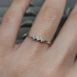 Anillo medio cintillo - Modelo N� 11
