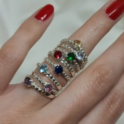 Anillo medio cintillo - Modelo N� 12