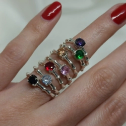 Anillo medio cintillo - Modelo N� 13