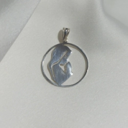 Dije Virgen Ni�a - Modelo N� 7 - 30 mm