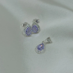 Dije + Aros C�bic - Modelo N�  10