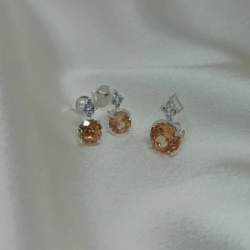 Dije + Aros C�bic - Modelo N�  12