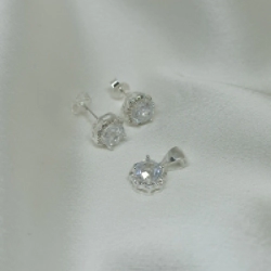 Dije + Aros C�bic - Modelo N�  13