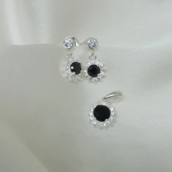 Dije + Aros C�bic - Modelo N�  14