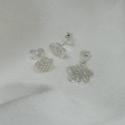Dije + Aros C�bic - Modelo N�  16