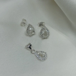 Dije + Aros C�bic - Modelo N�  17