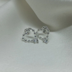 Aros pasantes corazones -  Modelo N� 57