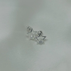 Aros pasantes estrellas -  Modelo N� 58