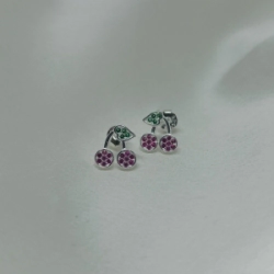Aros pasantes cerezas -  Modelo N� 87