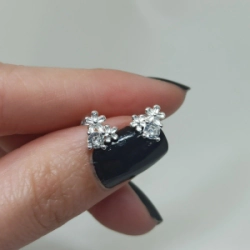 Aros pasantes florcitas -  Modelo N� 112