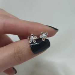 Aros pasantes florcitas -  Modelo N� 115