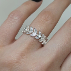 Anillo hojitas - Modelo N� 49